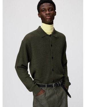 Uniqlo Merino Blend Cardigan - Green