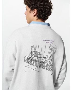 Uniqlo Jason Polan Ut Graphic Sweatshirt - White