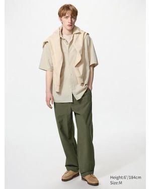Uniqlo Jersey Easy Barrel Trousers - White