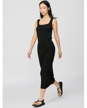 Uniqlo Falda Punto 3D Sin Costuras Canalé - Blanco