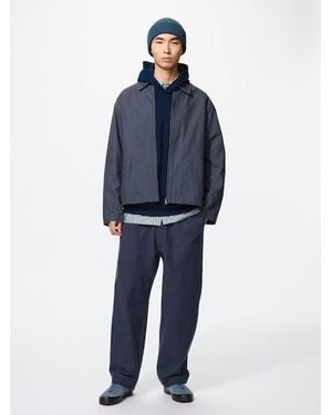 Uniqlo Jersey Easy Barrel Trousers - Blue