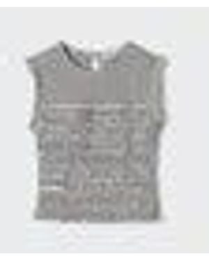 Uniqlo Shirring T-Shirt (Sleeveless) - Grey