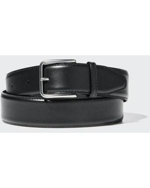 Uniqlo Stitched Middle Width Belt - Black
