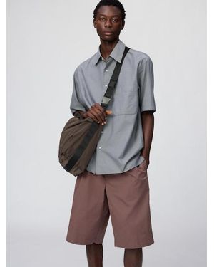 Uniqlo Pleated Wide Shorts - Natural