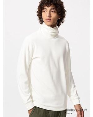 Uniqlo Heattech Ultracálido Camiseta Térmica Cuello Alto - Blanco