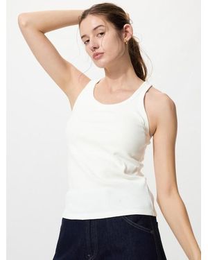 Uniqlo Racer Back Bra Top (Ribbed) - White
