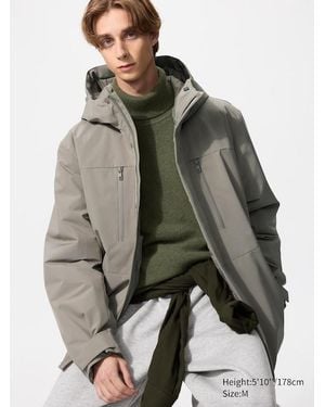 Uniqlo Hybrid Recycled Down Parka - Grey