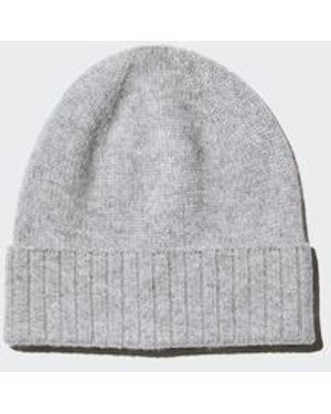 Uniqlo 100% Cashmere Knit Beanie - Grey