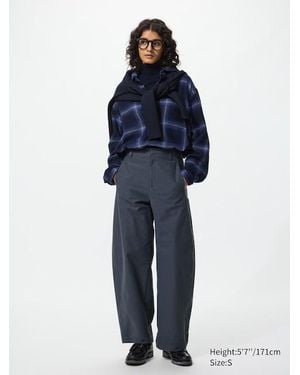 Uniqlo Pantaloni Jersey Gamba Larga - Blu