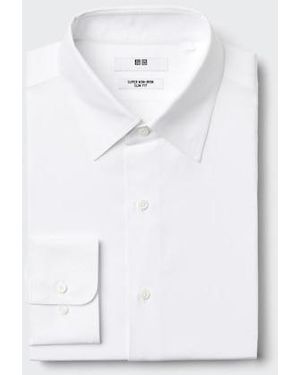 Uniqlo Super Non-Iron Slim Fit Shirt (Regular Collar) - White