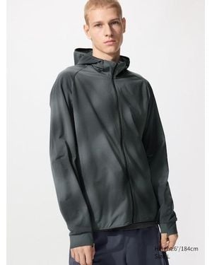 Uniqlo Sudadera Dry-Ex Protección Uv Estampada - Gris