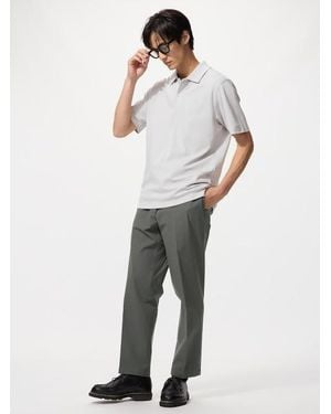 Uniqlo Smart Ankle Trousers (Cotton) - Natural