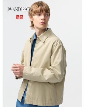 Uniqlo Zip-Up Blouson - Natural
