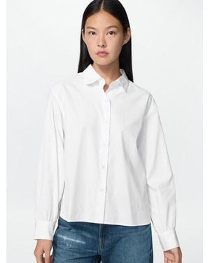 Uniqlo Cotton Volume Sleeve Shirt - White