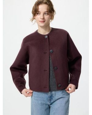 Uniqlo Double-Faced Wool Blend Blouson - Red