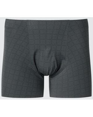 Uniqlo Airism Seamless Boxer Briefs (Printed) - Grey
