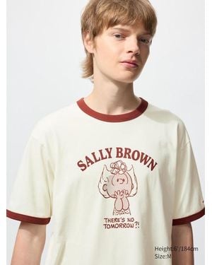 Uniqlo T-Shirt Stampa Ut Peanuts - Bianco