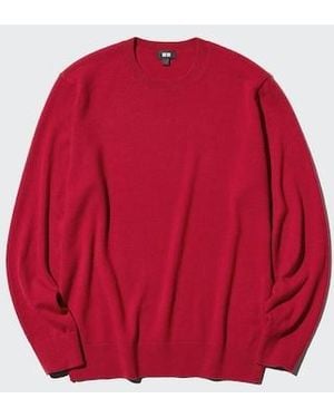 Uniqlo 100% Cashmere Crew Neck Jumper - Red