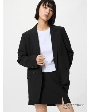 Uniqlo Double Breasted Jacket - Black