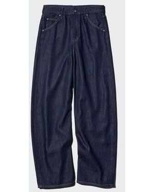 Uniqlo Baggy Barrel Leg Jeans (Longer) - Blue