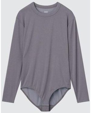 Uniqlo Airism Bodysuit (Long Sleeve) - Purple