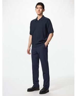Uniqlo Smart 2-Way Stretch Trousers - Blue