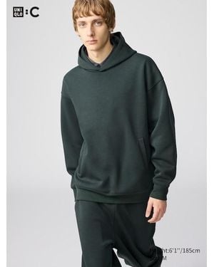 Uniqlo Sudadera Oversize Capucha - Verde