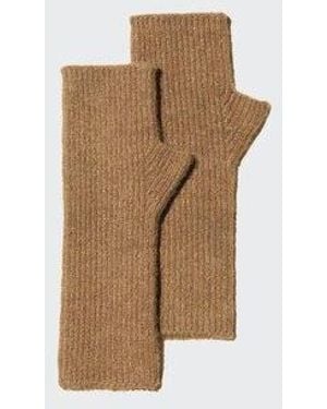 Uniqlo Mitones Punto Suave Soufflé - Blanco