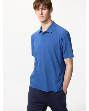 Uniqlo Dry-Ex Polo Shirt (Cotton-Like) - Blue