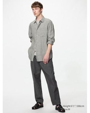 Uniqlo Denim Stretch Easy Ankle Trousers - White