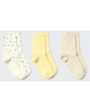 Uniqlo Calcetines (3 Pares) - Metálico