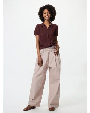 Uniqlo Cotton Volume Easy Trousers (Longer) - Red