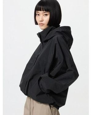 Uniqlo Chaqueta Cortavientos Cuello Alto - Negro