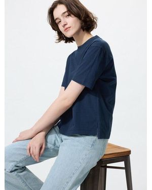 Uniqlo Airism Cotton T-Shirt - Blue
