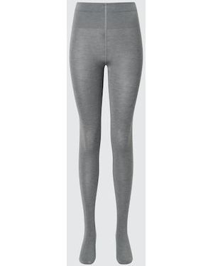 Uniqlo Heattech Tights (Knit) - Grey