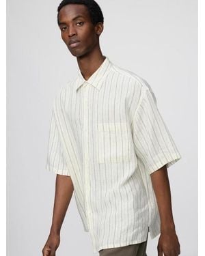 Uniqlo 100% Premium Linen Oversized Shirt - White
