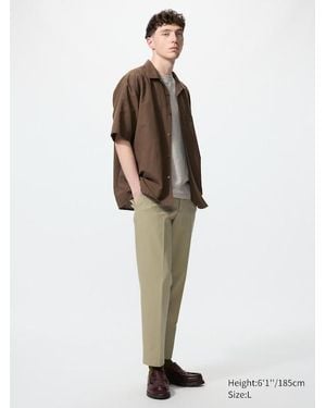 Uniqlo Smart Ankle Trousers (Cotton) - Natural