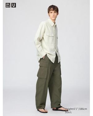 Uniqlo Wide Cargo Trousers - Green
