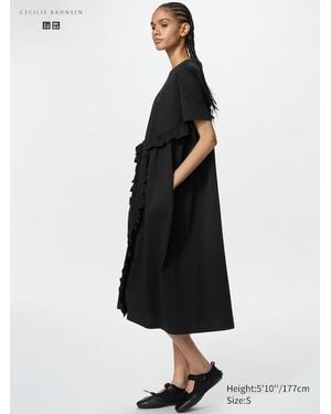 Uniqlo Frill T-Shirt Dress (Short Sleeve) - White