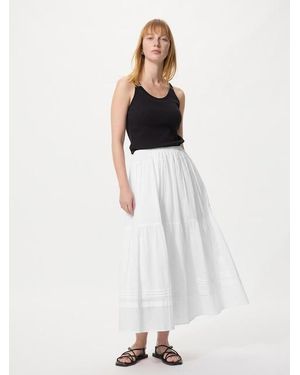 Uniqlo Tiered Maxi Skirt - White