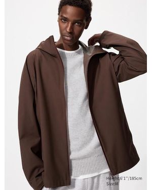 Uniqlo Blocktech Parka (3D Cut) - Brown