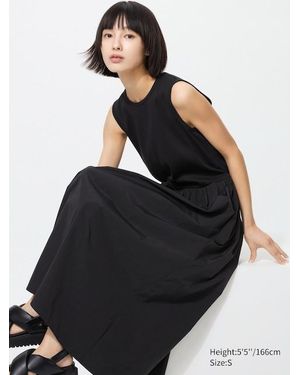 Uniqlo Combination Dress (Sleeveless) - Black