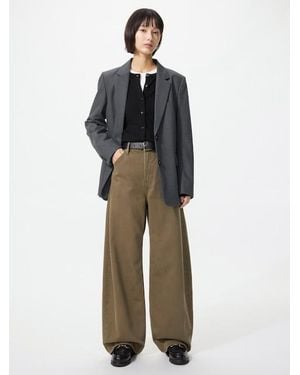 Uniqlo Baggy Barrel Leg Jeans - Brown