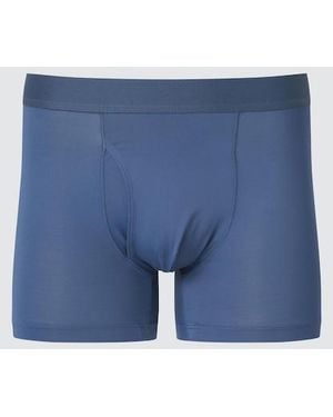 Uniqlo Airism Boxer Briefs (Heather) - Blue