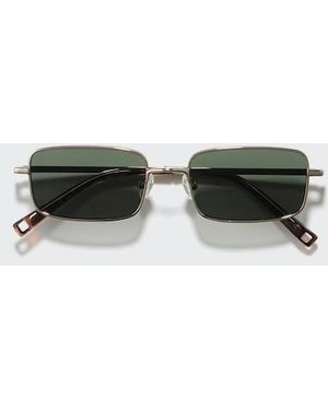 Uniqlo Sunglasses (Rectangle, Metal) - Black