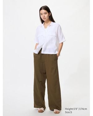 Uniqlo Linen Blend Easy Trousers (Longer) - White