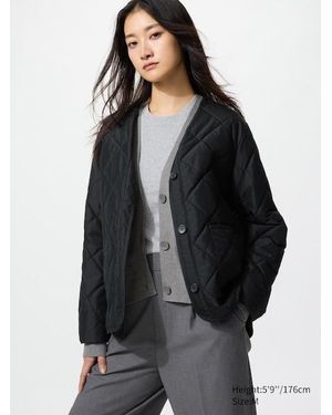 Uniqlo Puffertech Collarless Jacket - Black