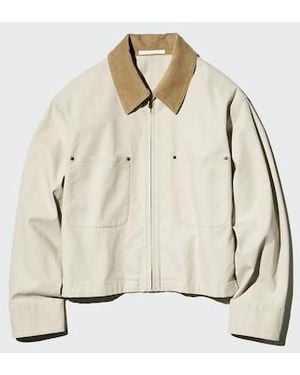 Uniqlo Zip-Up Short Jacket - White
