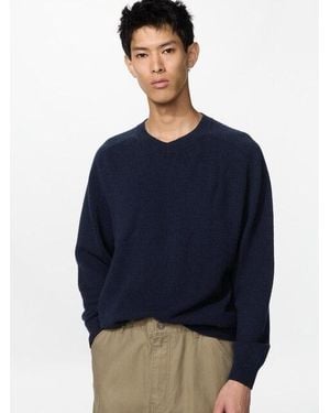Uniqlo Jersey Cuello Pico - Azul
