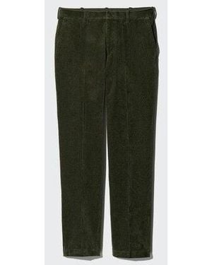Uniqlo Smart 2-Way Stretch Trousers (Corduroy) - Green